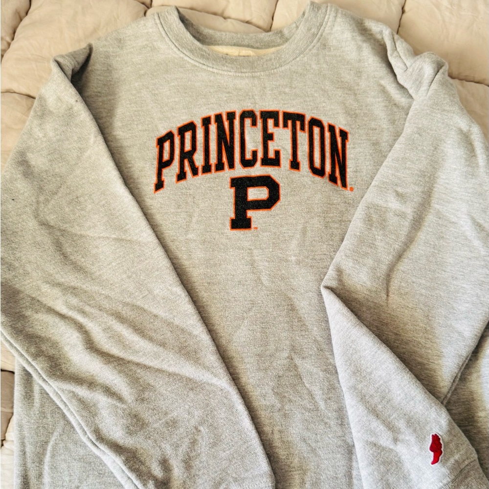 League Gray Princeton Crewneck Sweater